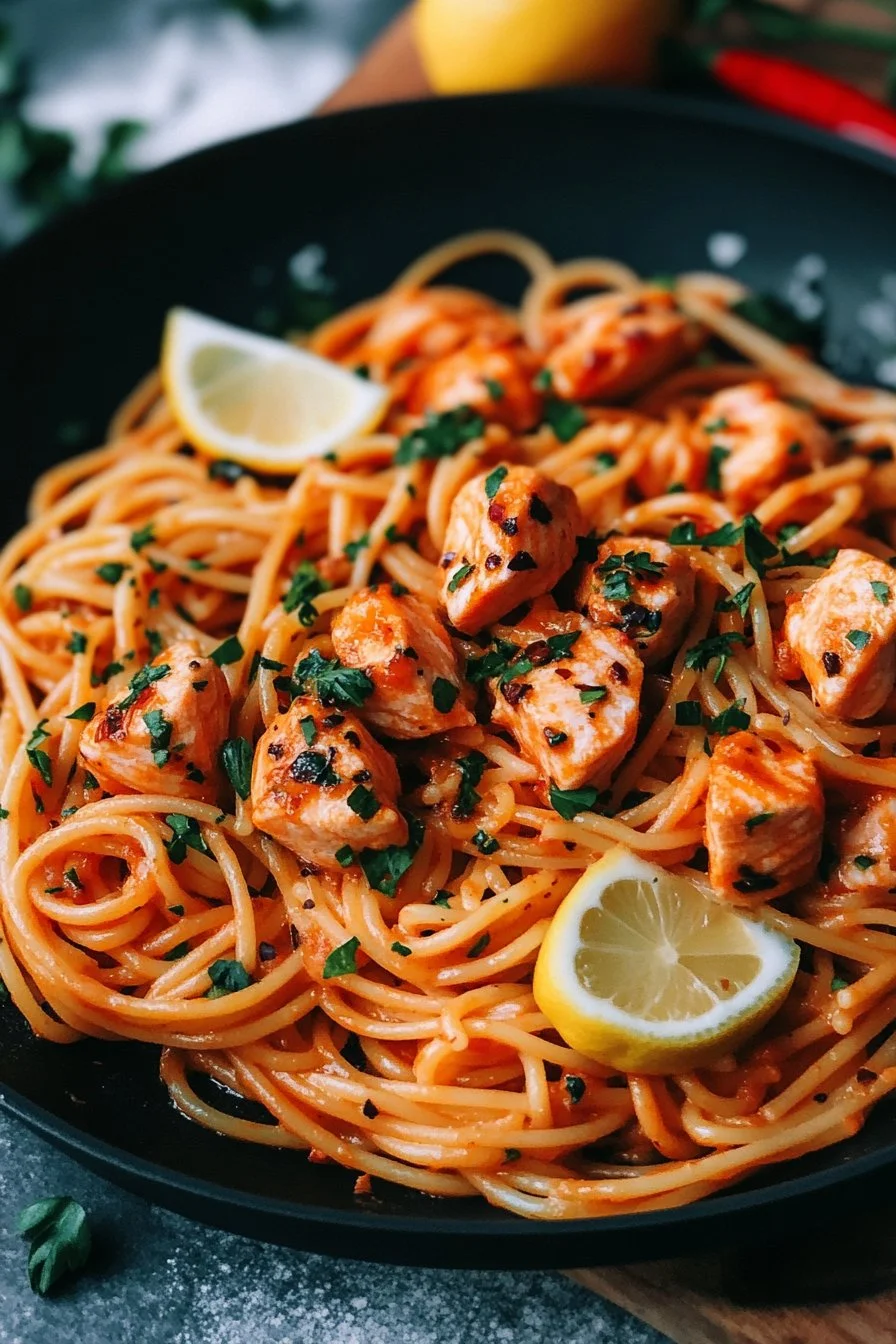 Spicy Salmon Pasta