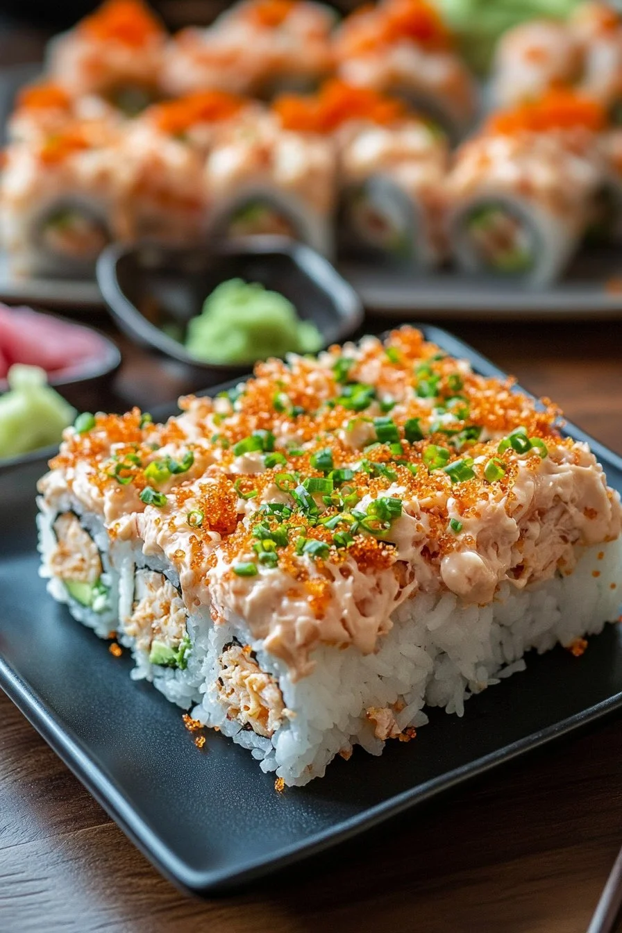 Spicy Tuna and Creamy Crab Sushi Bake