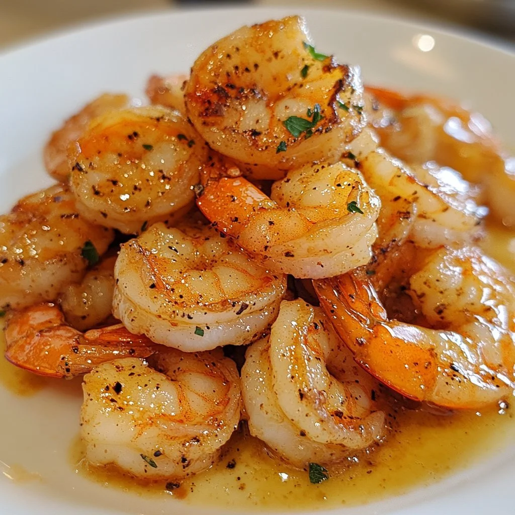 Crispy air fryer frozen shrimp served with dipping sauce on a plate.
