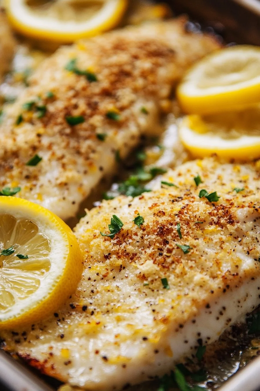 Baked Lemon Parmesan Tilapia