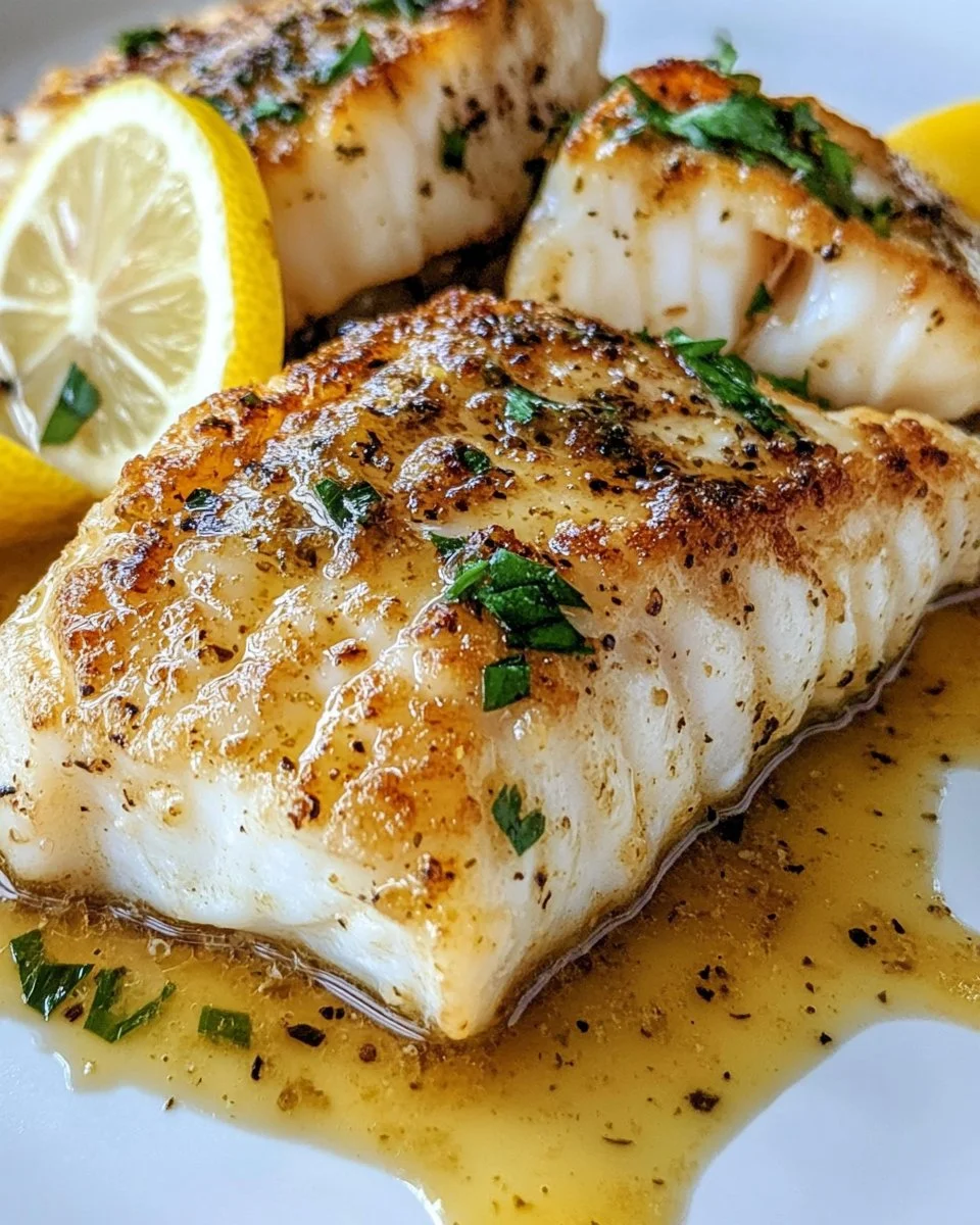 Best Pan-Fried Cod with Lemon Butter Sauce
