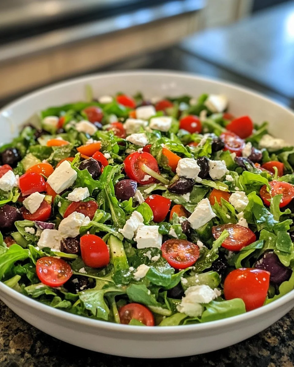 Delicious Cape Cod Salad with greens, cranberries, and nuts on a plate.