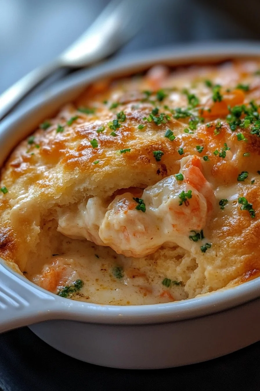 Cheddar Bay Biscuit Seafood Bake
