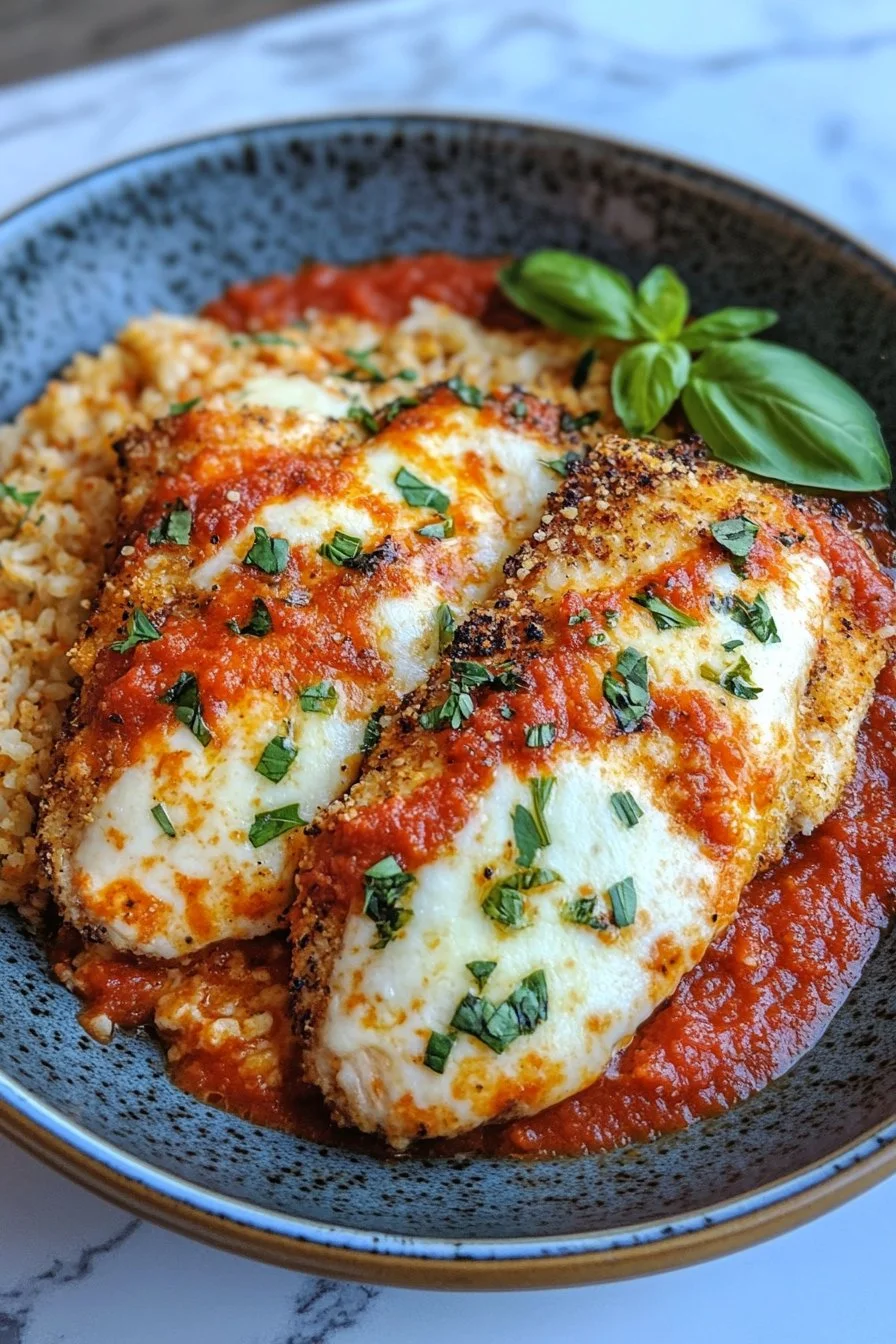 Cottage Cheese Chicken Parmesan Bowl