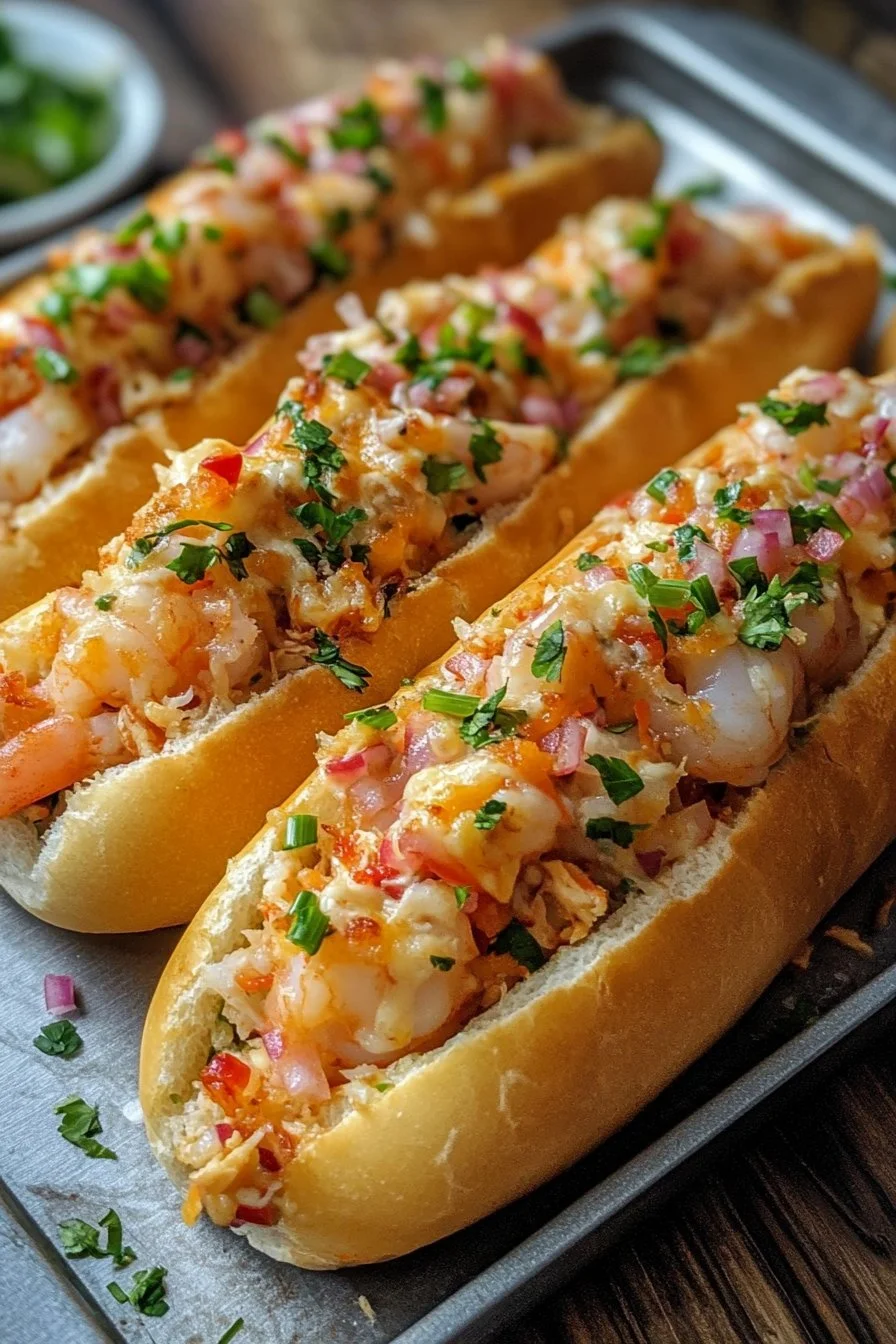 Crab Shrimp Queso Rolls