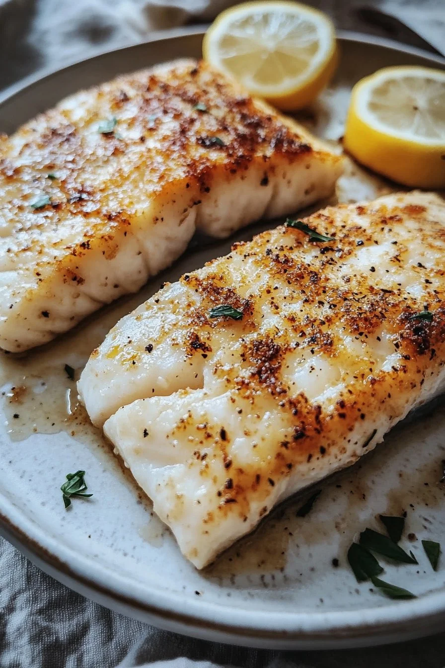 Crispy Baked Fish with Lemon