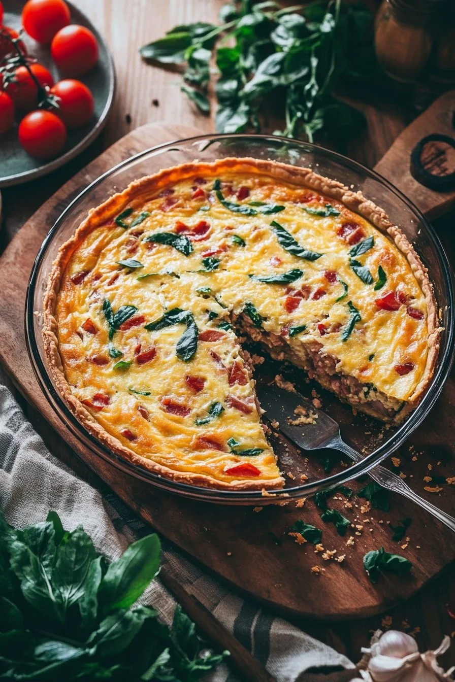 Crustless Tuna Quiche