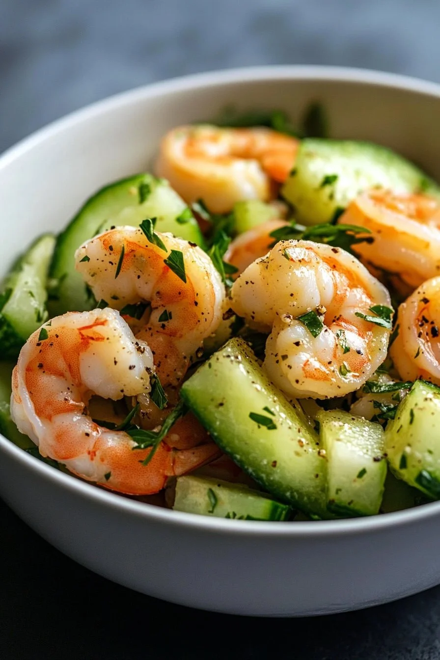 Cucumber Shrimp Salad