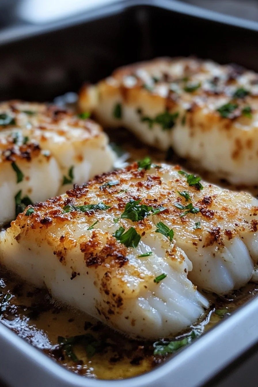 Garlic Butter Baked Cod