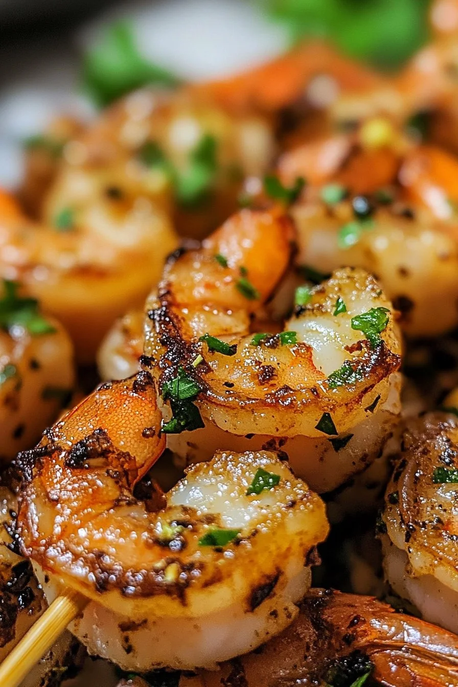 Garlic Butter Shrimp Skewers