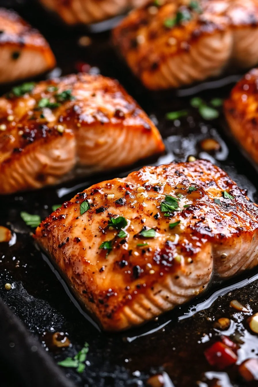 Honey Garlic Glazed Salmon