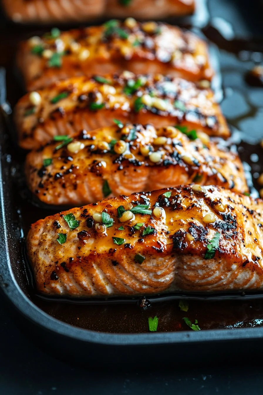 Honey Garlic Glazed Salmon