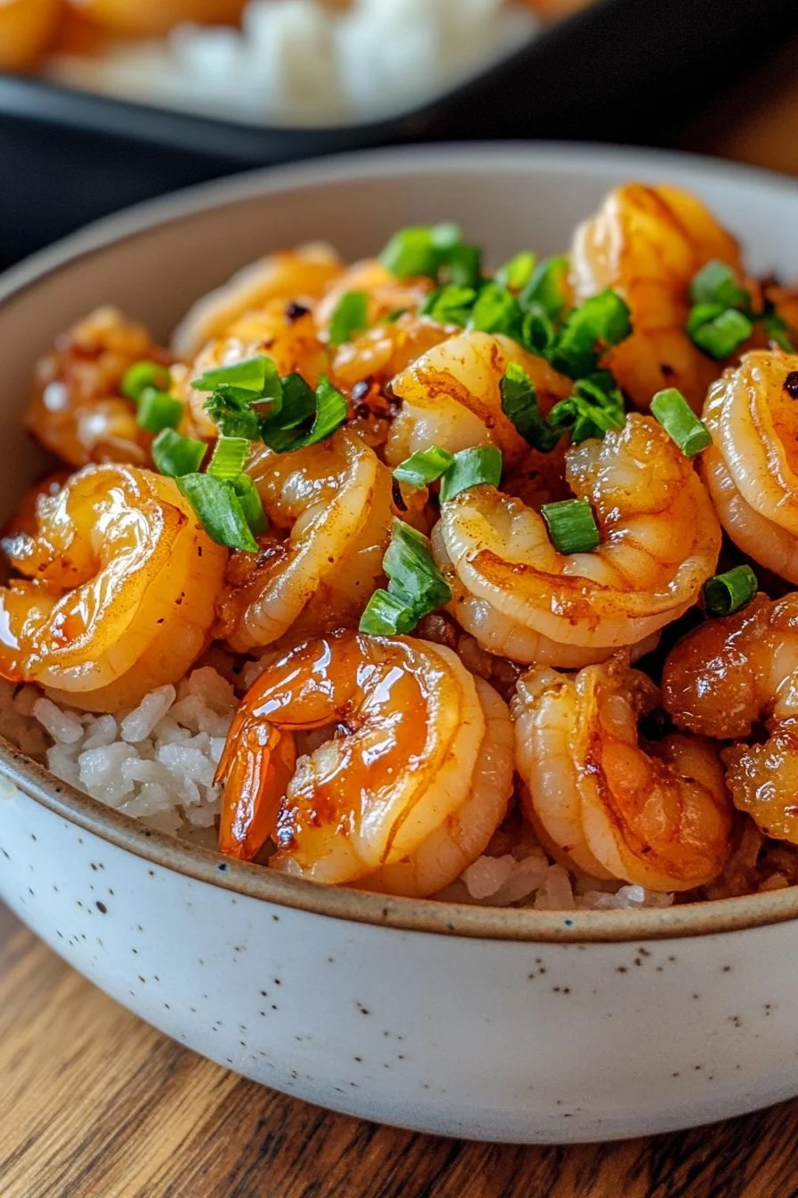 Honey Garlic Shrimp Bowls