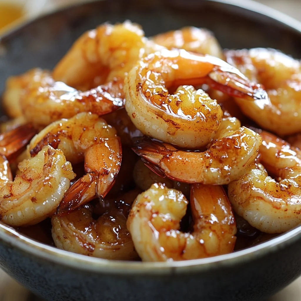 Crispy hot honey fried shrimp served with dipping sauce