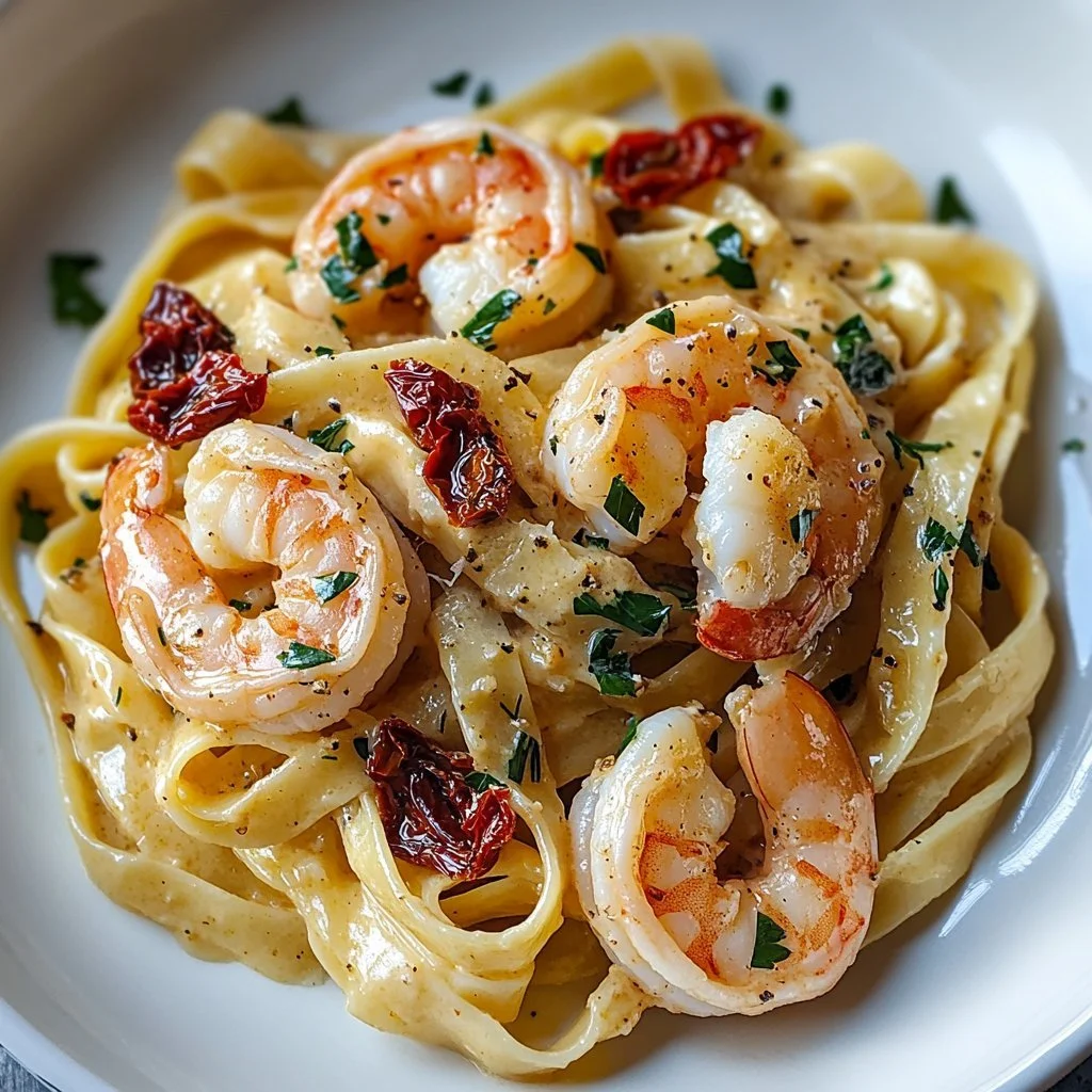 Delicious Marry Me Shrimp Pasta with succulent shrimp and fresh ingredients
