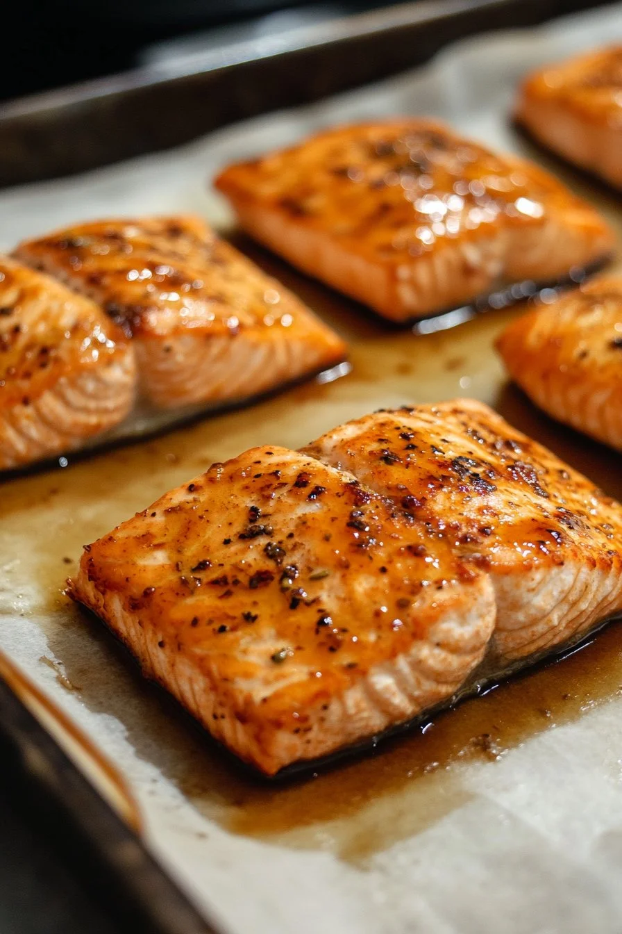 Quick Maple Glazed Salmon