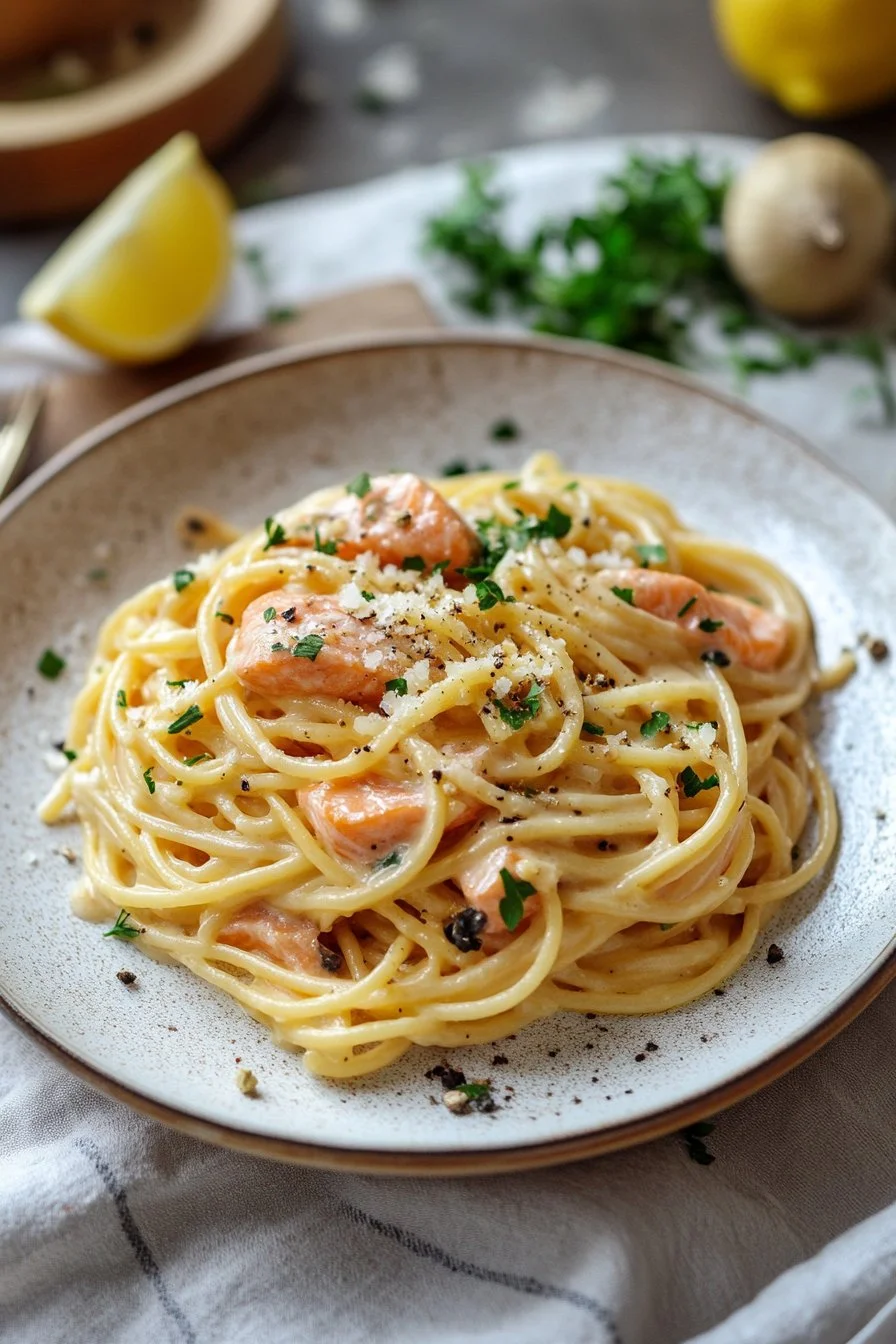 Smoked Salmon Carbonara