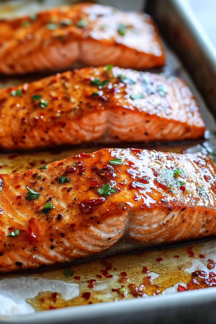 Spicy Honey Glazed Salmon