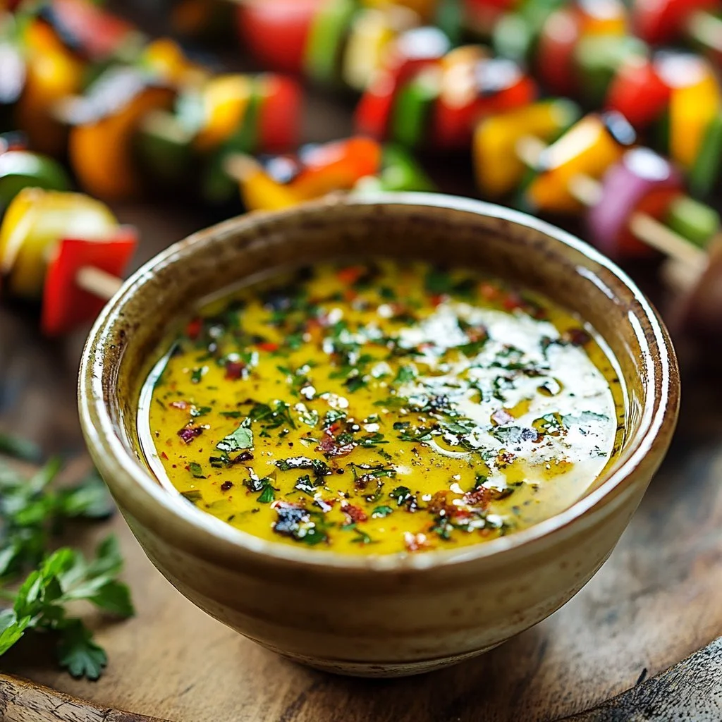 Zesty grilled veggie kabobs with colorful vegetables on skewers