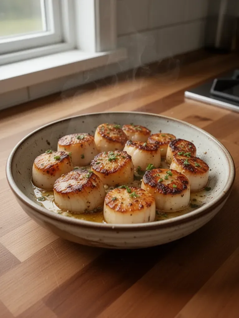 Awesome Baked Sea Scallops