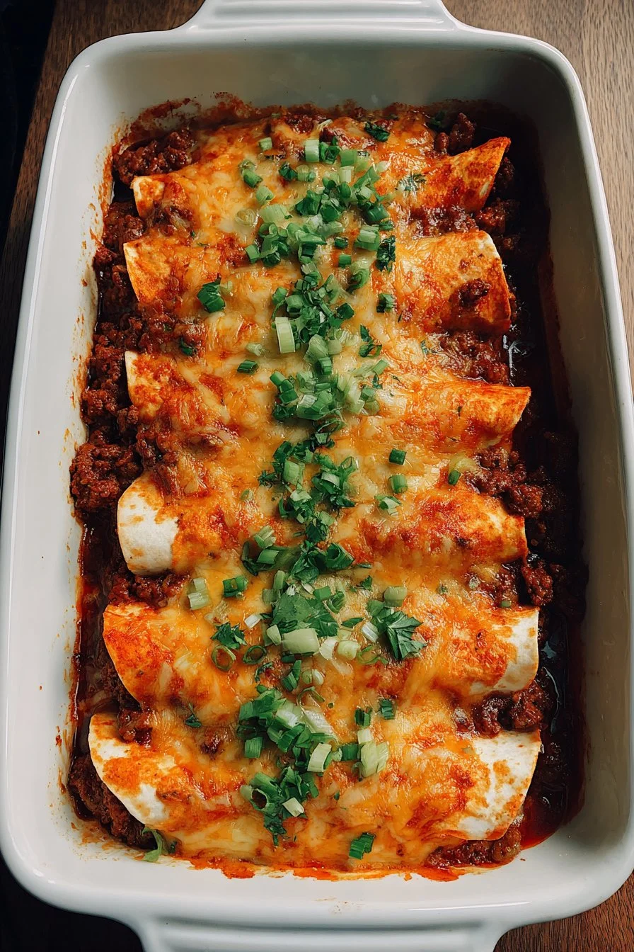 Beef Skillet Enchiladas