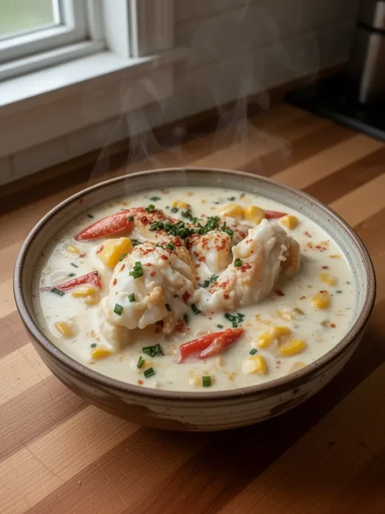 Bobby Flay's Crab & Corn Chowder