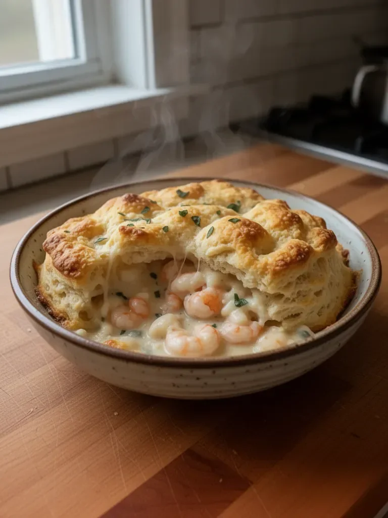 Cheddar Bay Biscuit Seafood Pot Pie