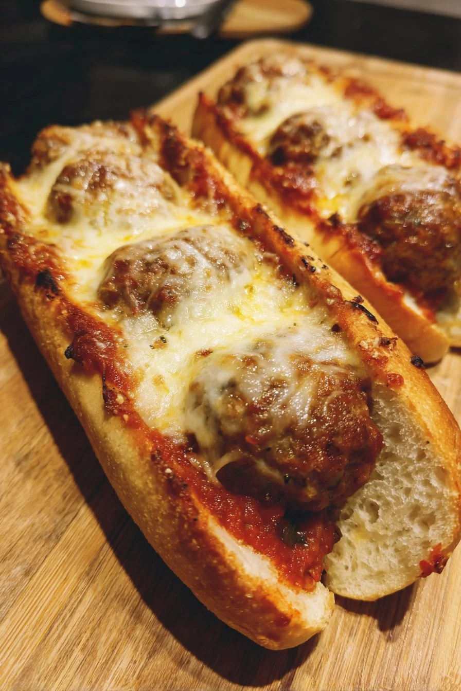 Cheesy Meatball Subs