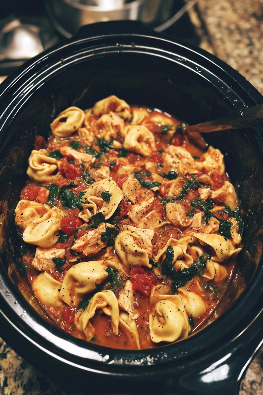 CrockPot Chicken Tortellini