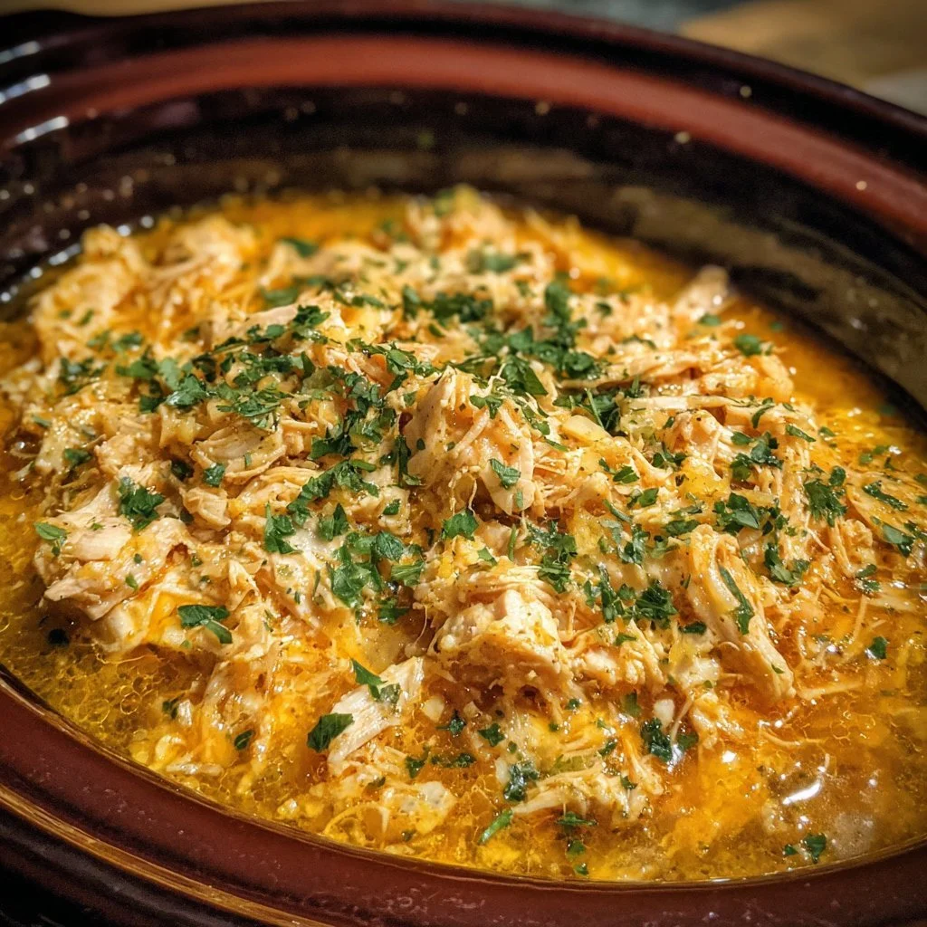 Bowl of Easy Crock Pot Crack Chicken served with toppings