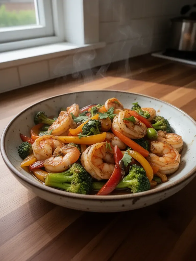 Flavorful Shrimp Vegetable Stir Fry