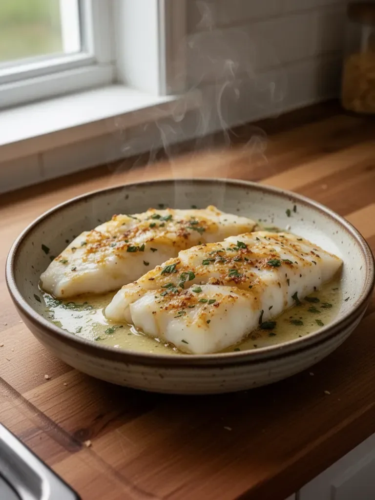 Garlic Butter Baked Cod