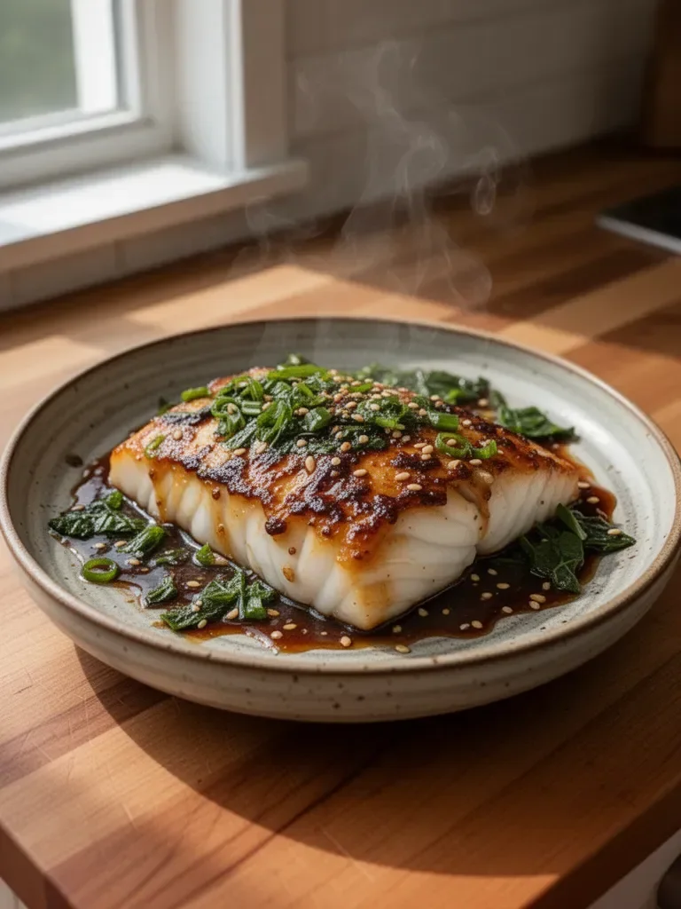 Ginger Soy Glazed Cod