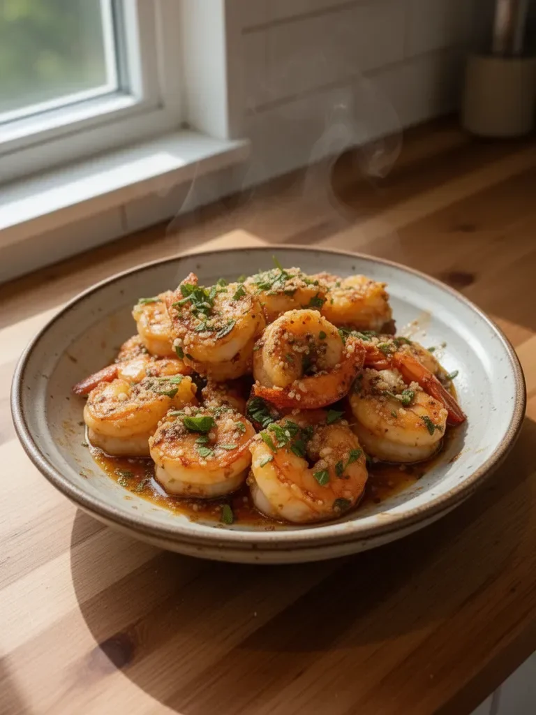 Hawaiian Garlic Shrimp