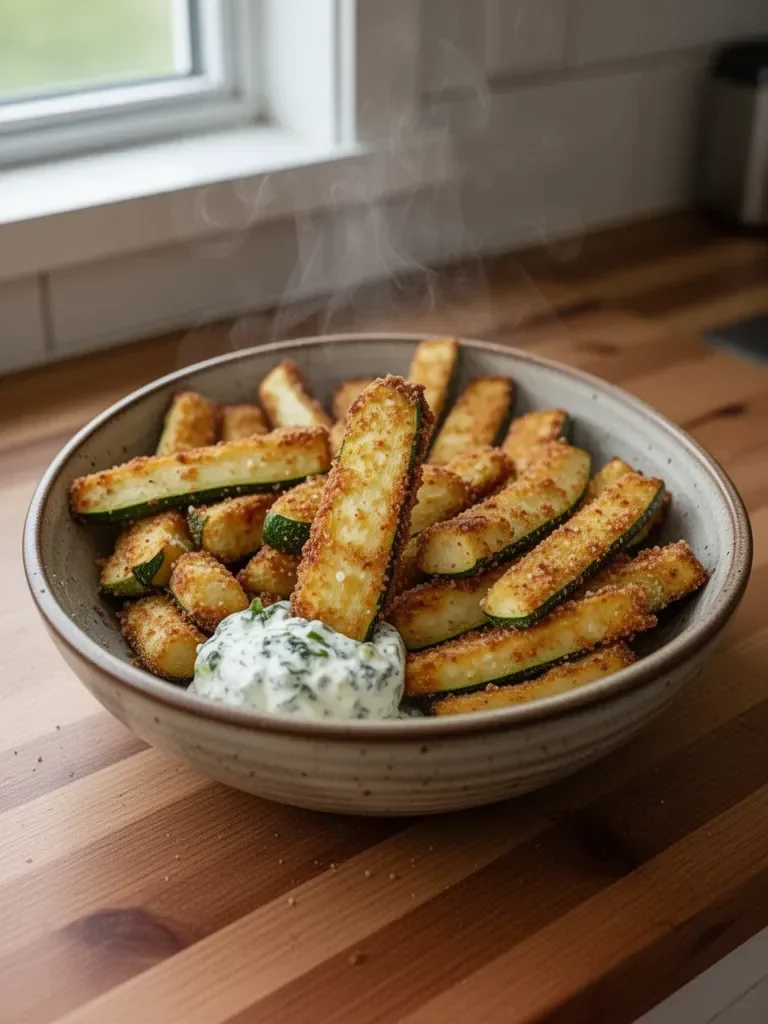 Low Calorie Air Fryer Zucchini Fries