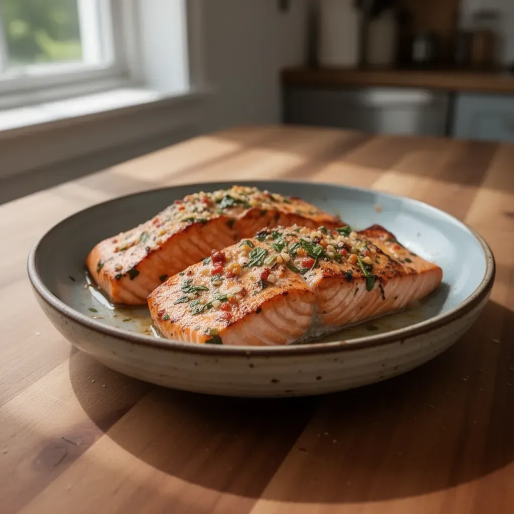 Delicious Marry Me Salmon recipe with fresh ingredients served on a plate