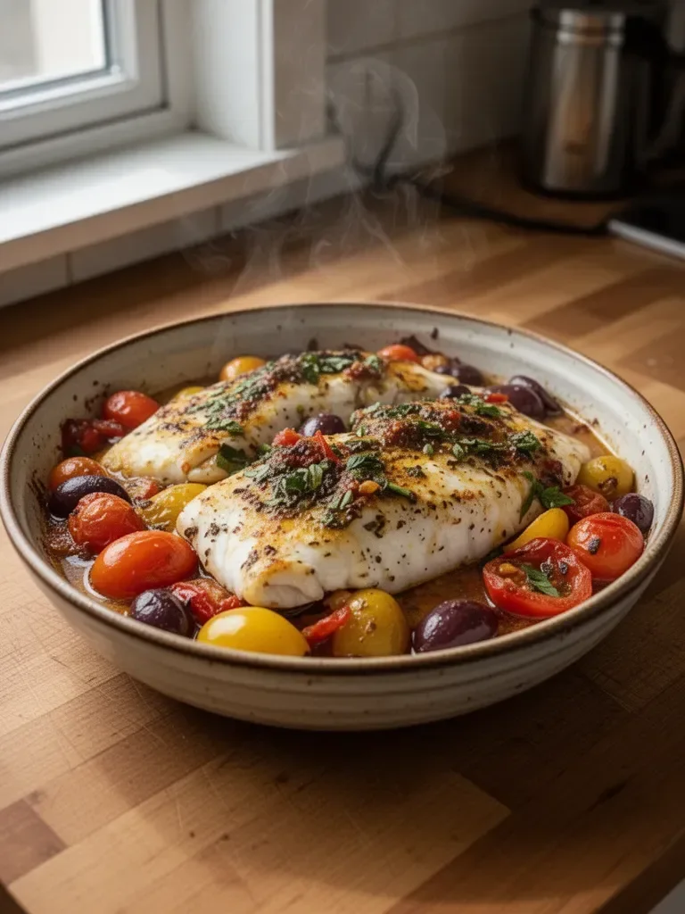 Mediterranean Baked Fish Recipe