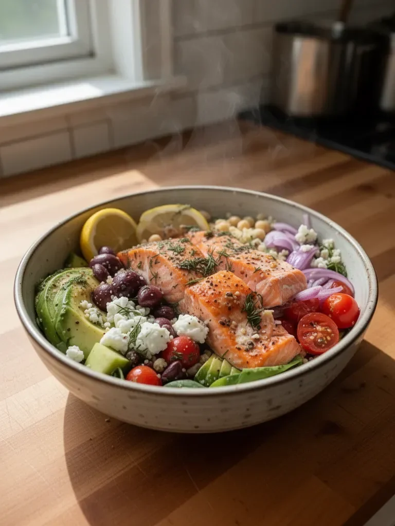 Mediterranean Salmon Bowl