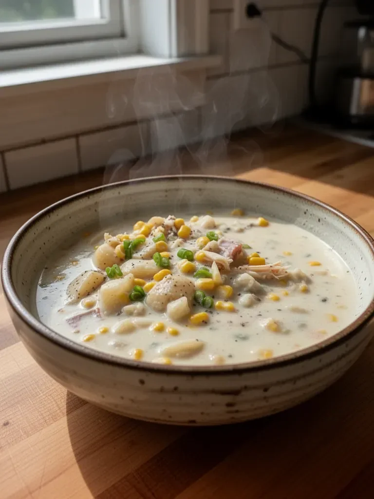 One Pot Crab and Corn Chowder