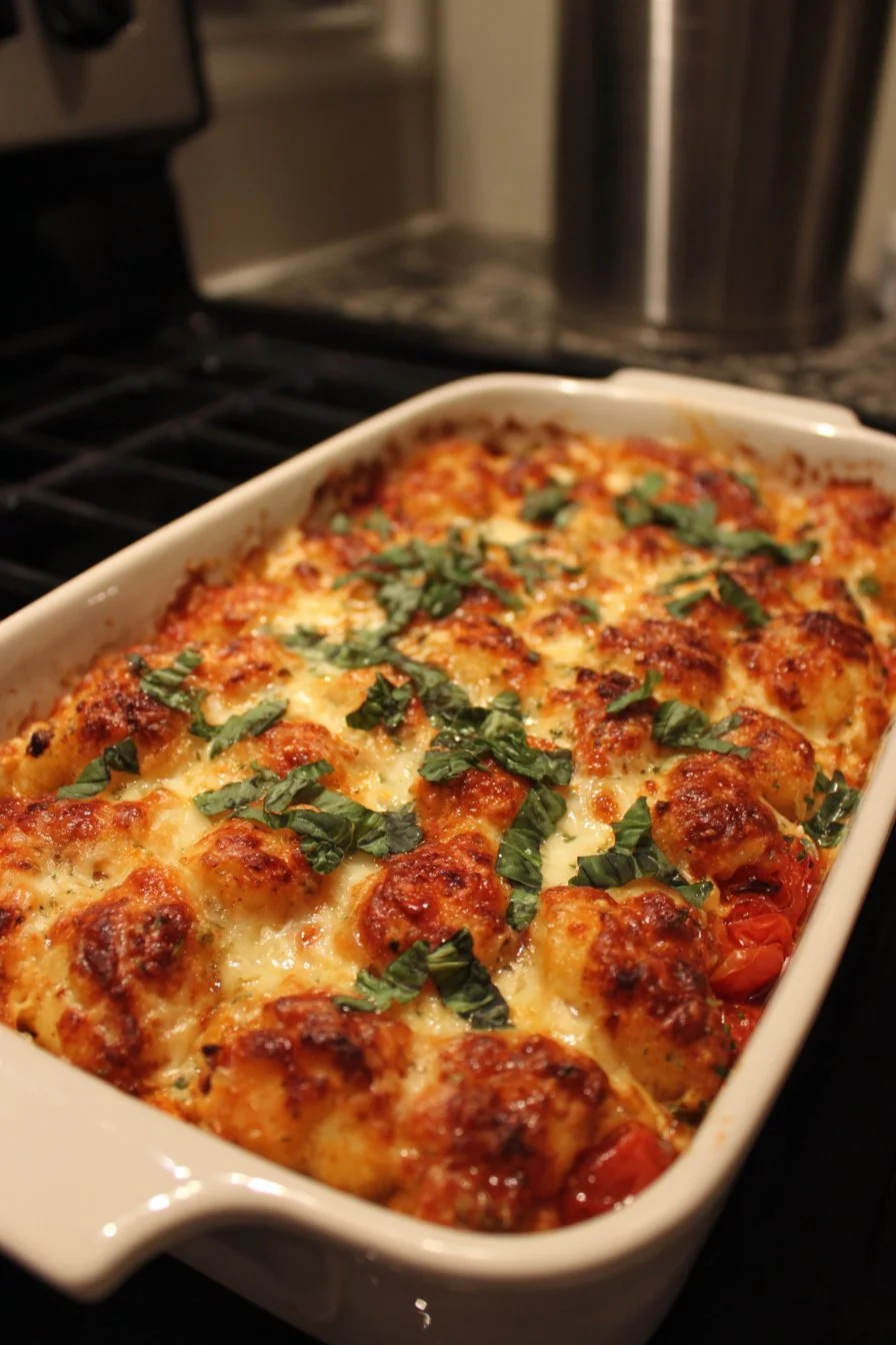 Pizza Tot Casserole