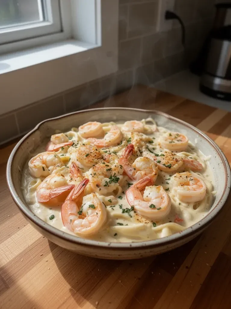 Shrimp and Crab Alfredo