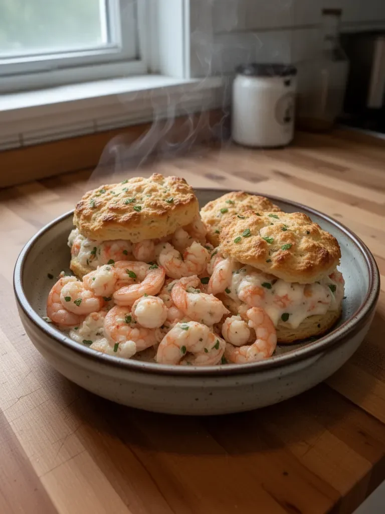 Shrimp Crab Biscuit Melts