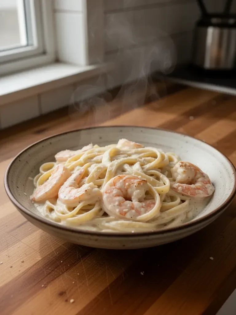 Shrimp Fettuccine Alfredo