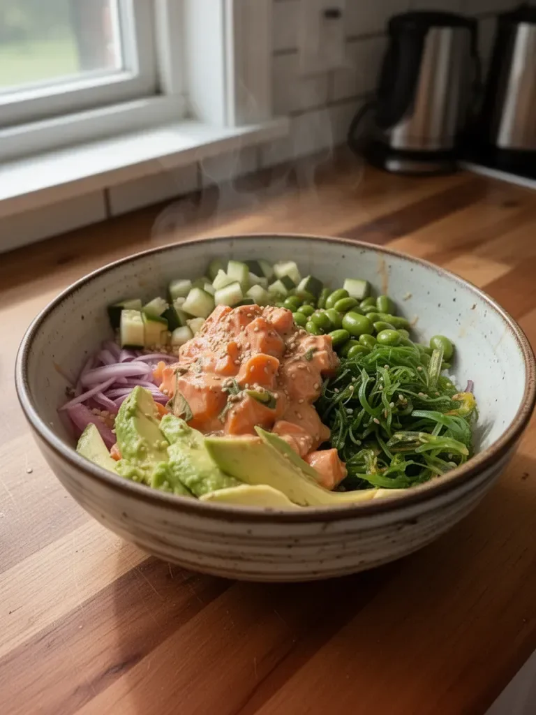 Spicy Salmon Poke Bowl