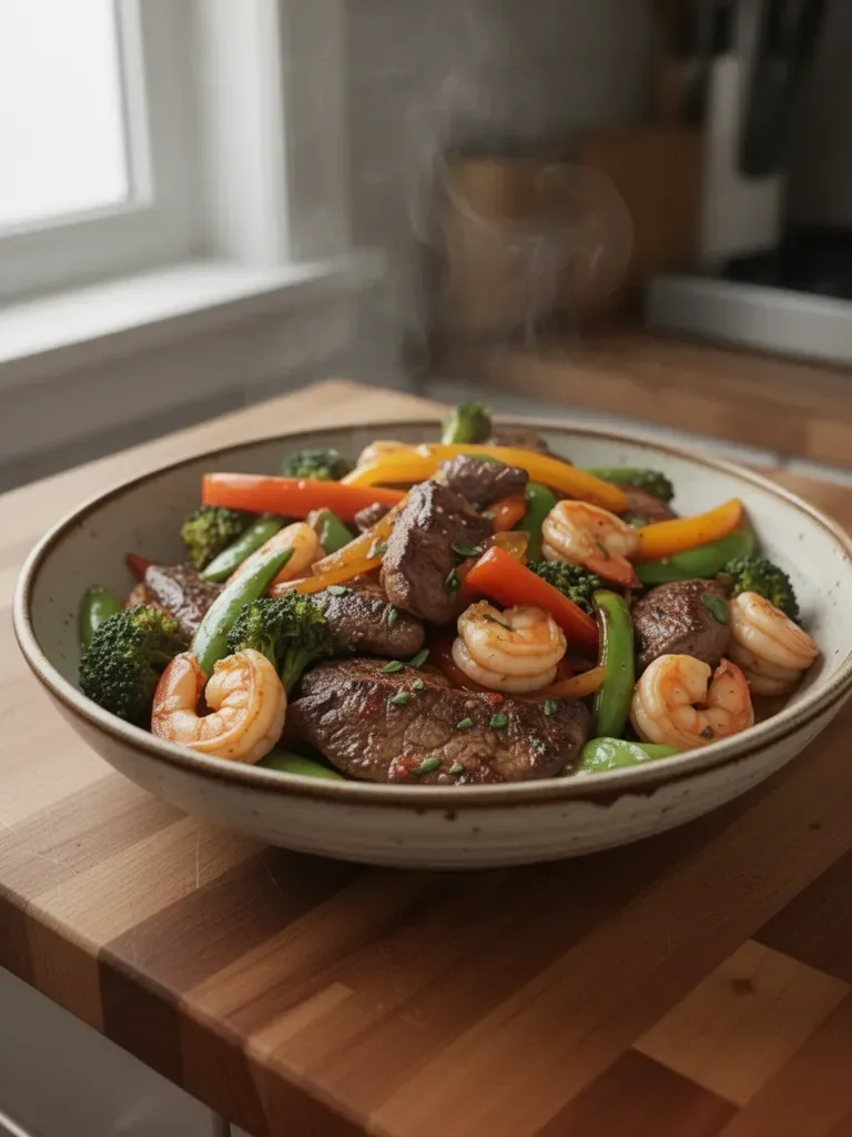 Steak and Shrimp Stir Fry