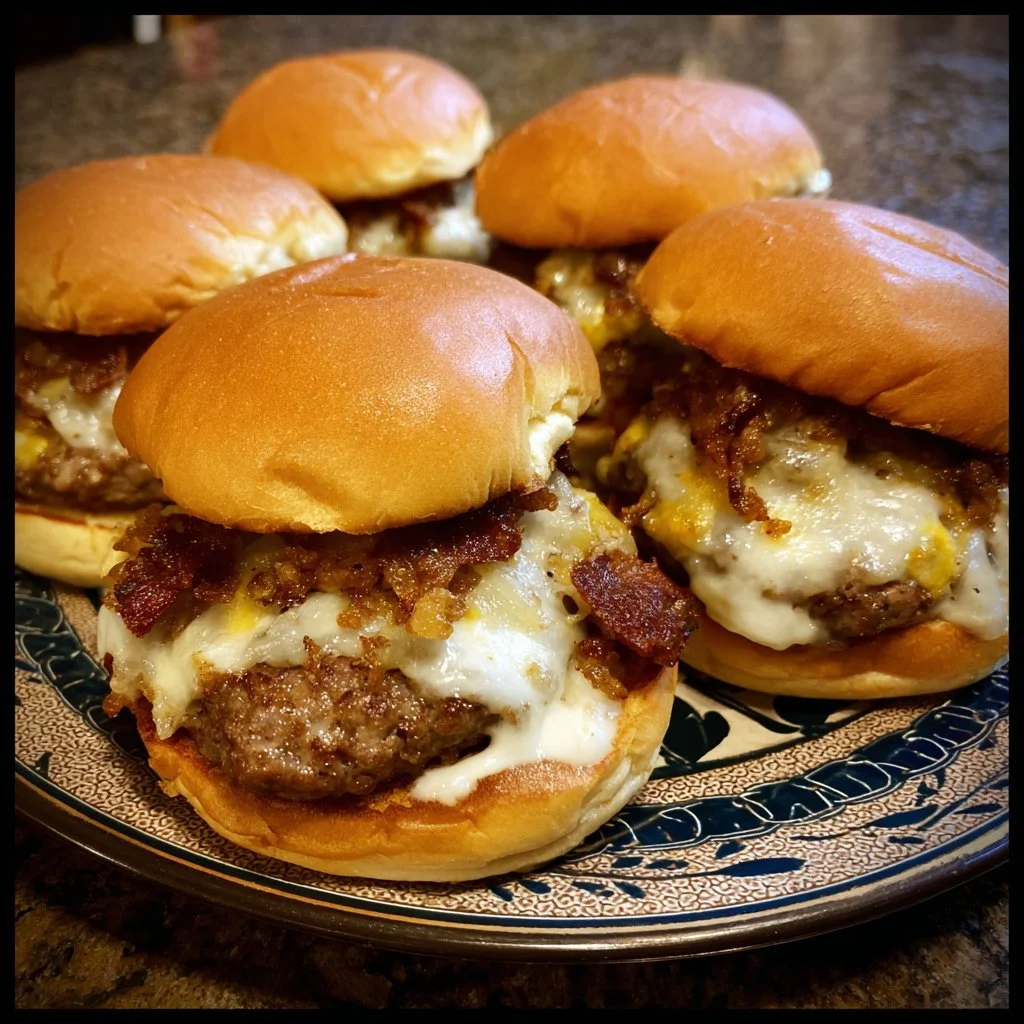 Delicious White Trash Sliders served on a platter
