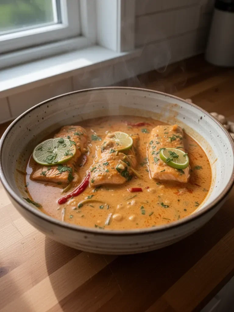 30 Minute Coconut Thai Salmon Curry