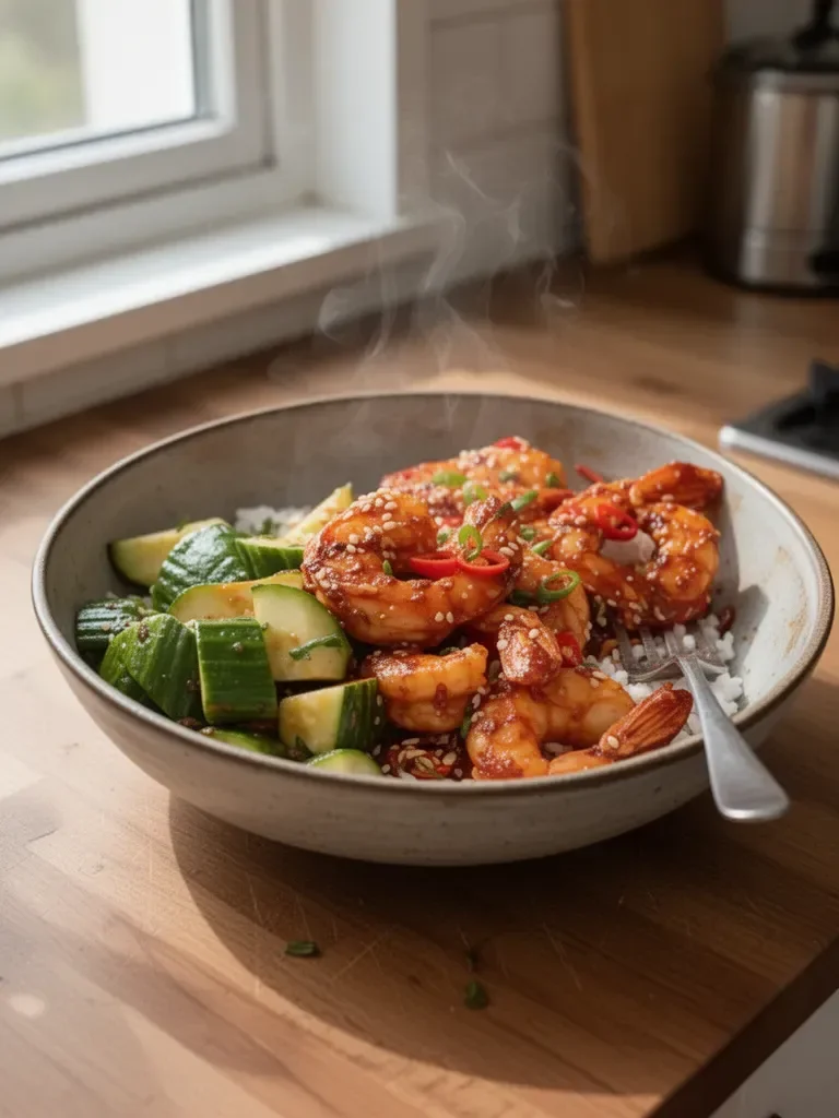 Asian Chilli Garlic Prawns