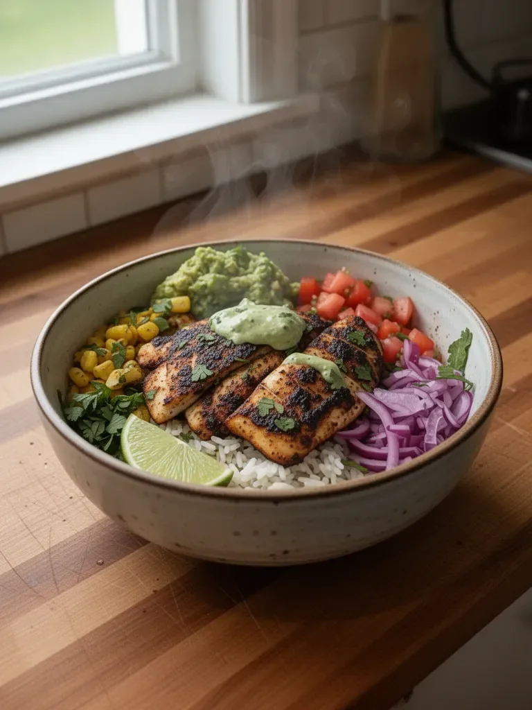Blackened Fish Taco Bowls