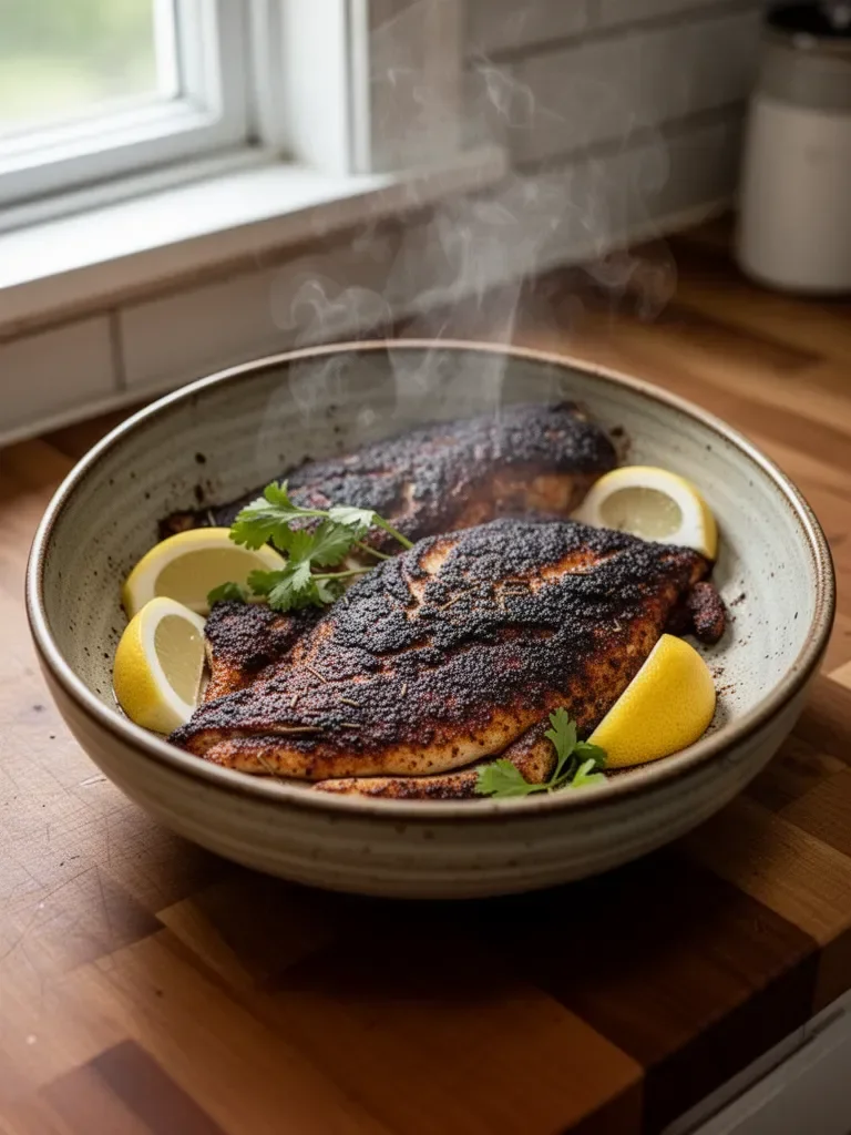 Blackened Red Snapper